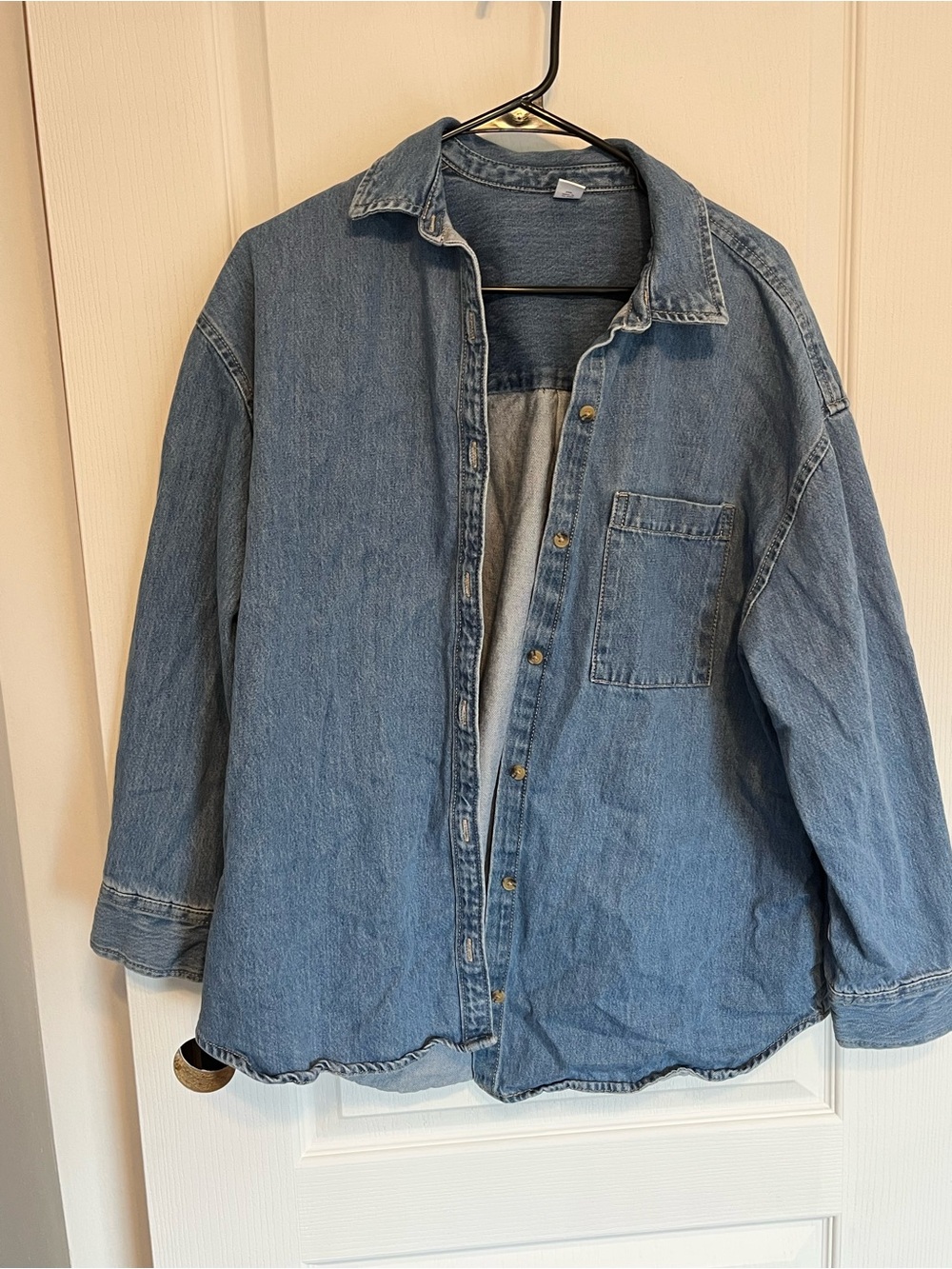 Old Navy oversized Denim Button-Down Shirt